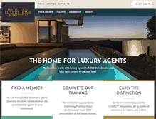 Tablet Screenshot of luxuryhomemarketing.com